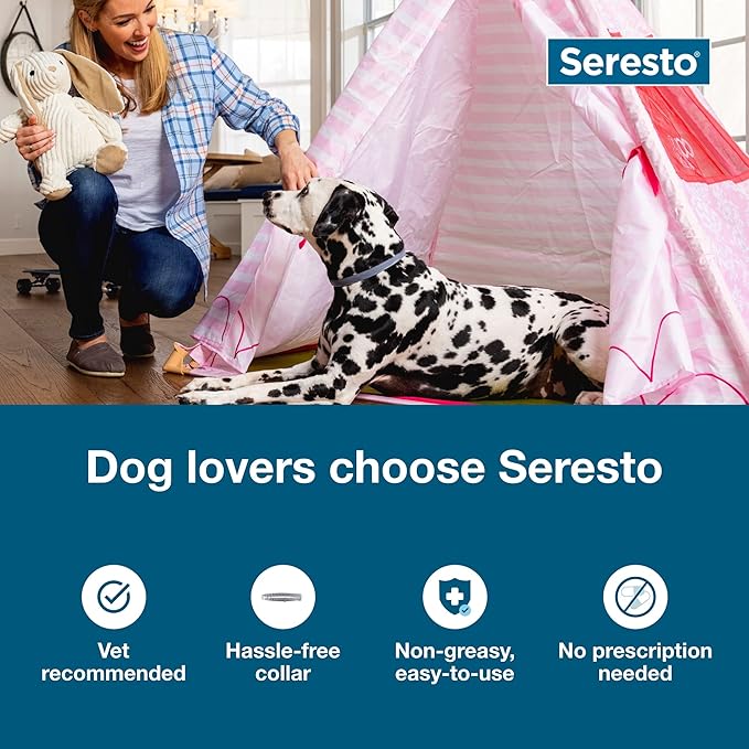 Seresto Large Dog + Cat Bundle | Vet-Recommended Flea & Tick Collars (8 Months Protection)