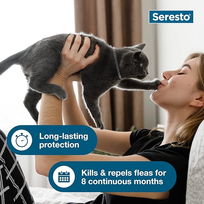 Seresto Large Dog + Cat Bundle | Vet-Recommended Flea & Tick Collars (8 Months Protection)